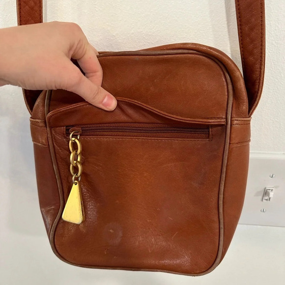 Vintage Leather Americana Crossbody Women’s Purse Classic Neutral - Picture 7 of 15